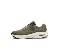 Skechers Men's Arch Fit Sneaker,Olive Textile/Synthetic/Trim,10.5 UK