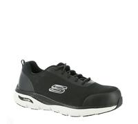 Skechers mens Arch Fit Sr - Ringstap Alloy Toe, Black/White, 8 UK