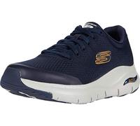 Skechers Men's Arch Fit Sneakers – Navy textile/synthetic/trim – UK 8