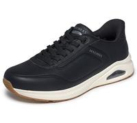 Skechers Men's Slip-ins Relaxed Fit: Arch Fit UNO - Relaxing On Air Sneaker in Black, Size 8 | Synthetic/Textile, Vegan