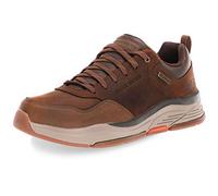 Skechers Men's BENGAO-Hombre Sneaker, Dark Brown Waterproof Leather , 9.5 UK medium