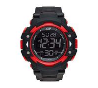 Skechers Men's Black Quartz Watch SR1038 Digital Display Strap Black Strap, Black, Strap