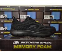SKECHERS MENS BLACK SHOES SUMMITS SPORT LACE MEMORY FOAM TRAINERS SIZES