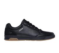 Skechers Mens Black Waterproof Trainers Cavell Sparkman Faux Leather Lace Up