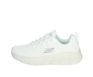 Skechers Men's Bobs B Flex Chill Edge Sneaker, Off White Knit, 8.5 UK