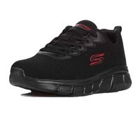 Skechers Men's BOBS B Flex CHILL Edge Trainers, Black Knit, 11 UK