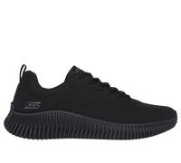 Skechers Men's Bobs Geo How Debonair Sneaker, Black Pu, 9.5 UK