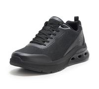 Skechers Men's Bobs Glide Step Arc Waves 2.0-Class Rank Sneaker, Black/Black, 9.5
