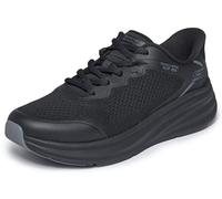 Skechers Men's Bobs Skillz Sneaker, Black Knit, 10 UK