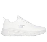Skechers Men's BOBS Sport B Flex - Chill Edge Sneaker in Off White, Size 6 | Textile/Synthetic, Vegan, Machine Washable