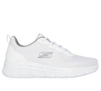 Skechers Men's BOBS Sport B Flex - Icy Edge Sneaker in White, Size 9 | Textile/Synthetic