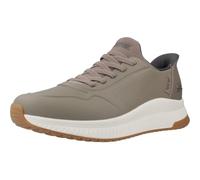 Skechers Men's Hands-Free Slip-ins BOBS Squad 4 Direct Step Sneaker, Taupe, 13 UK