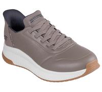 Skechers Men's Hands-Free Slip-ins BOBS Squad 4 Direct Step Sneaker, Taupe, 8.5 UK