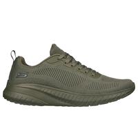 Skechers Men's BOBS Squad Chaos - Prism Bold Sneaker in Olive, Size 11 | Textile/Synthetic, Vegan, Machine Washable