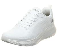 Skechers Men's Bobs Squad Chaos Prism Bold Trainers, Off White Engineered Knit, 9 UK