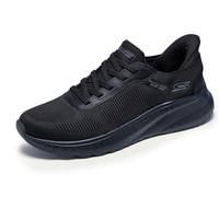 (, ) Skechers BOBS Sport Squad Chaos Solid Step Men's Black / Black Sole Trainers