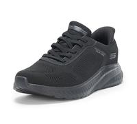 Skechers Men's BOBS Squad Chaos Solid Step Trainers, Black Knit, 9 UK Wide