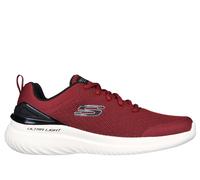 Skechers Men's Bounder 2.0 Nasher Trainers, Burgundy Mesh Black Trim, 7.5 UK
