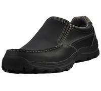 Skechers Men's Braver Rayland Slip-On Loafer, Black Leather, 7.5 UK