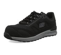 Skechers Men's Bulklin Comp Toe Trainers, Black Textile Synthetic, 6 UK