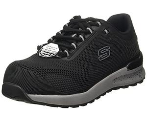 Skechers Men's Bulklin Lyndale Sneaker,Black Textile Synthetic,10 UK