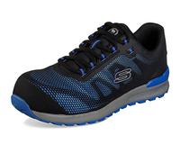 Skechers Men's Bulklin Comp Toe Trainers, Blue Textile Synthetic, 10 UK