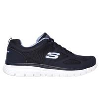 Skechers Men's Burns - Agoura Sneaker in Navy Blue, Size 6 | Leather/Textile/Synthetic