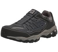 Skechers Men's Cankton Steel Toe Construction Shoe, Navy/Grey, 12 UK Wide