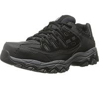 Skechers Men's Cankton Steel Toe Construction Shoe, Black/Charcoal, 8 UK