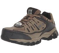Skechers Men's Cankton Steel Toe Construction Shoe, Pebble/Black, 10