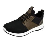 Skechers Men's Classic Fit Delson-Camben Black/Brown Sneaker 10 W US