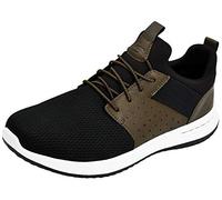 Skechers Men's Classic Fit Delson Camben Sneaker, Black/Brown, 10.5 W US