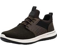 Skechers Men's Classic Fit Delson Camben Sneaker, Chocolate, 14 M US