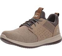 Skechers Men's Classic Fit-delson-camden Sneaker, Beige Taupe Mesh W Synthetic Tpe, 6.5 UK
