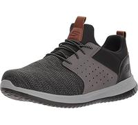 Skechers Men's Classic Fit-delson-camden Sneaker, Black Grey, 9 UK Wide