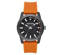 Skechers Men's Clement Quartz Three-Hand Watch, Color: Gunmetal, Orange (Model: SR5186)