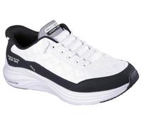 Skechers Men's Contour Foam Cozy Fit Casual Shoes, White Mesh/Duraleather/Black Trim, 10.5 UK