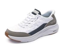 Skechers Men's Contour Foam Cozy Fit Slip-in, White, 9.5 UK