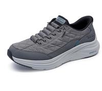 Skechers Men's Contour Foam Cozy FIT Sneaker, Charcoal, 8 UK