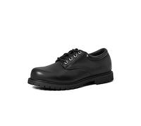 Skechers Men's Cottonwood Elks Oxfords, Black Black Leather Blk, 7 UK