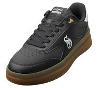Skechers Men's Courtside Cali Dudez Trainers, Black Duraleather/White Trim, 7 UK