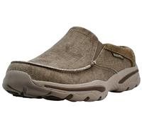 Skechers Men's Creston Canvas Slip On Boat Shoe, Dark Khaki, 12 UK