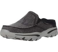 Skechers Men's Creston-Slip on Canvas Loafer, Black, 9.5