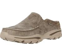 Skechers Men's Creston-Slip on Canvas Loafer, Khaki, 8 UK
