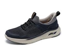 Skechers Men's Sneaker Arch Fit Crosser Emeric – Black Knit/Synthetic – UK 9.5