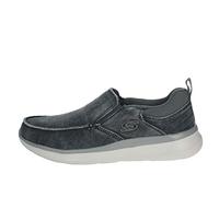 Skechers Men's Delson 2.0 Larwin Slip On Trainers, Blue Blue Canvas Blu, 10 UK