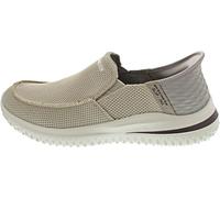 Skechers Men's Delson 3.0 Cabrino Slip-in Trainers, Taupe Knit, 8 UK