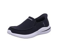 Skechers Men's Delson 3.0 Cabrino Slip-On, Black Knit, 6.5 UK