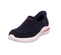 Skechers Mens Navy Knit Slip-Ins Delson 3.0 Cabrino Trainers