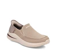 Skechers Men's DELSON 3.0 CABRINO Slip-On, Taupe Knit, 6.5 UK